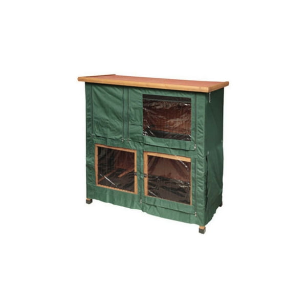 green rabbit hutch cover