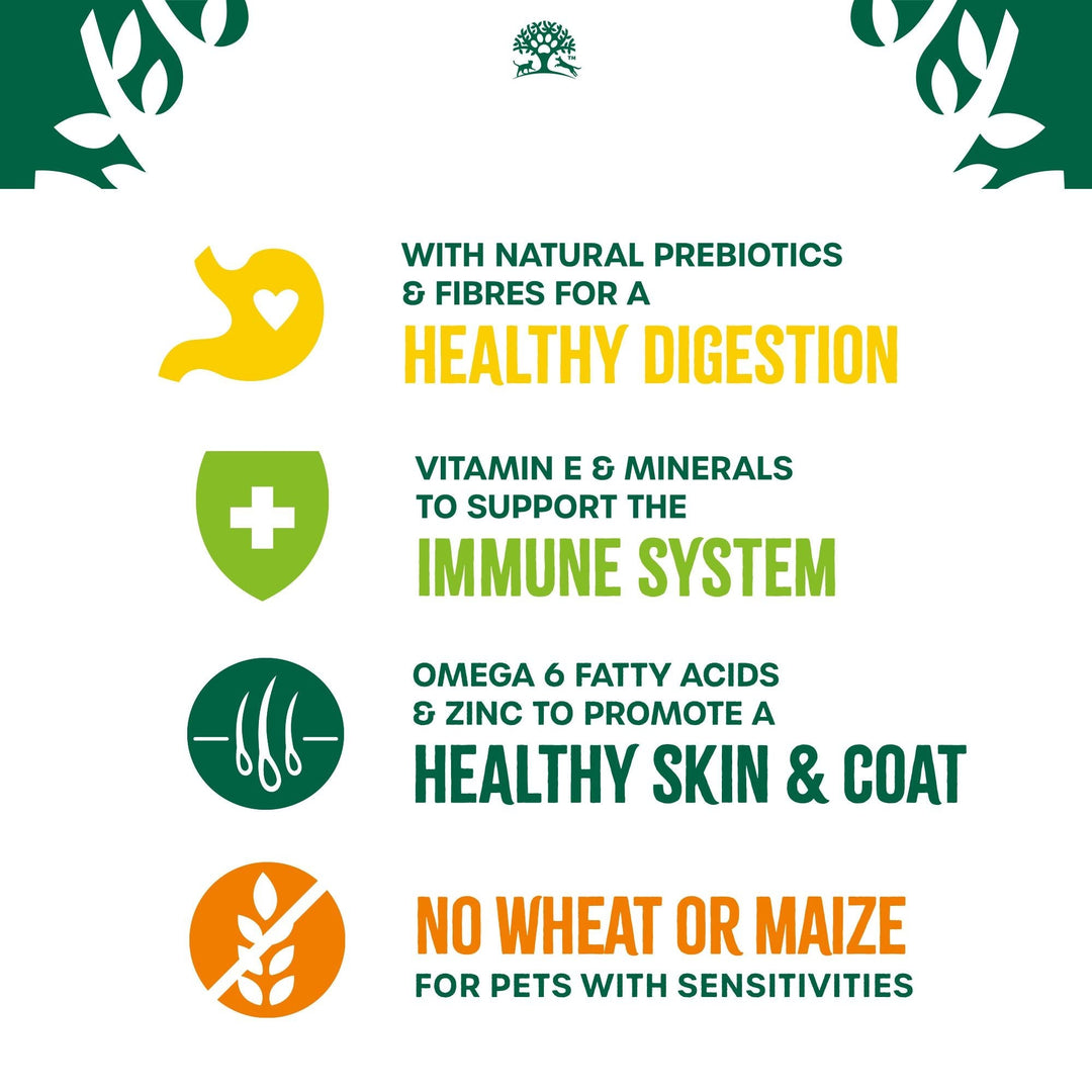 James Wellbeloved Adult Fish and Rice benefits: healthy digestion, immune system, skin and coat, no wheat or maize