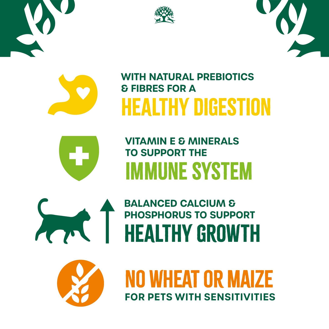 James Wellbeloved Kitten benefits: healthy digestion, immune system support, healthy growth