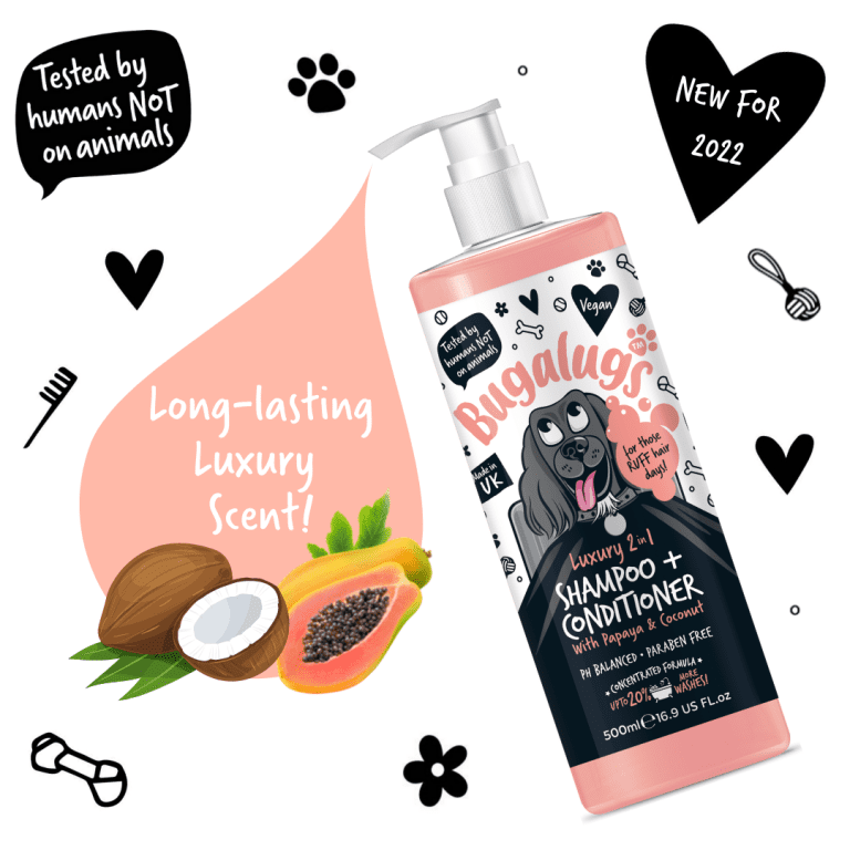 Bugalugs Luxury 2 in 1 Dog Shampoo & Conditioner - PetWorld