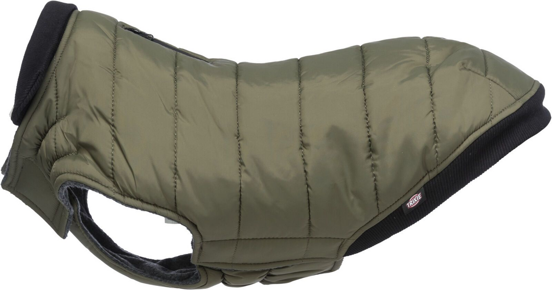 TRIXIE Arlay Dog Coat – Dark Green (XXS, 24 cm)