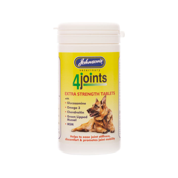 Johnson's 4joints Extra Strength Tablets for dogs and cats, 30 tablet tub, front