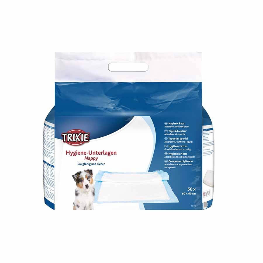 50 trixie puppy training pads 60x60