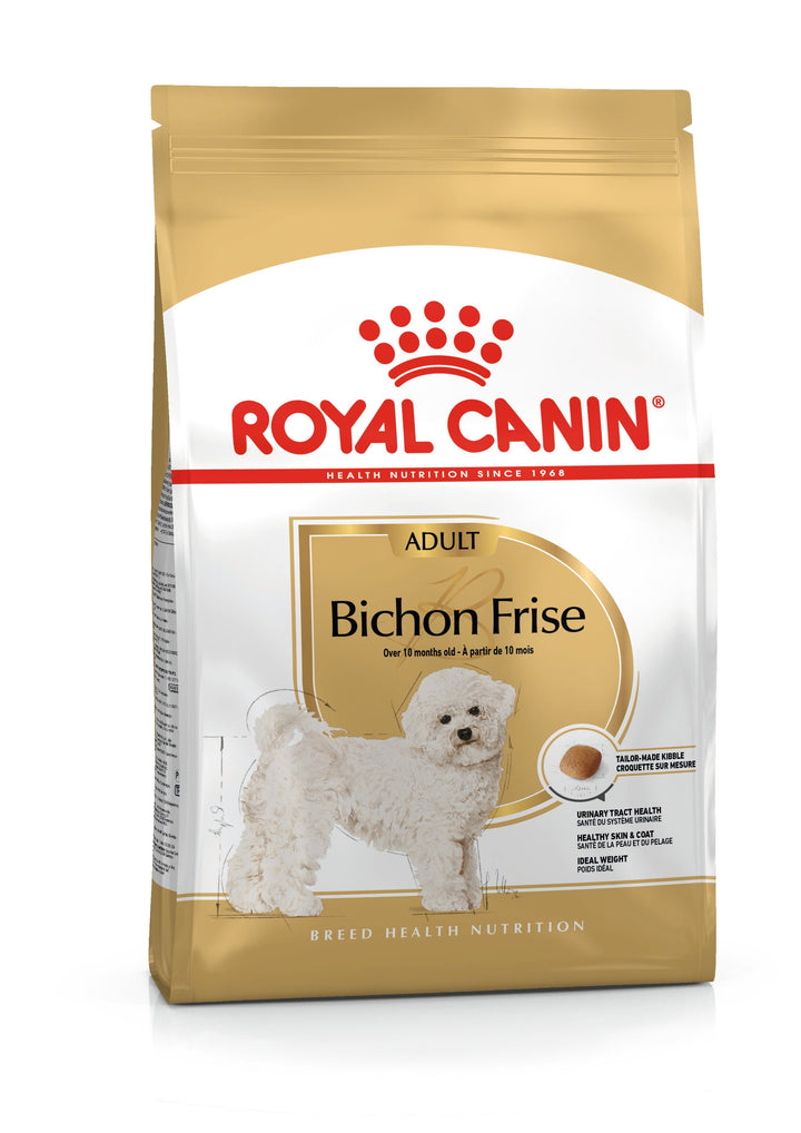 Royal Canin Bichon Frise Adult dry dog food 1.5kg bag, front of pack