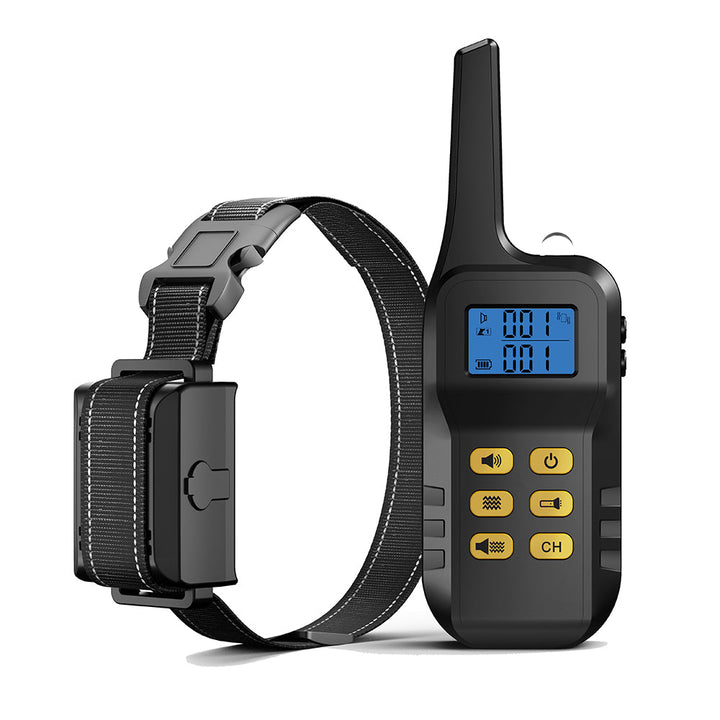 PawGuard Smart Trainer Pro T721 remote with LCD screen and receiver collar