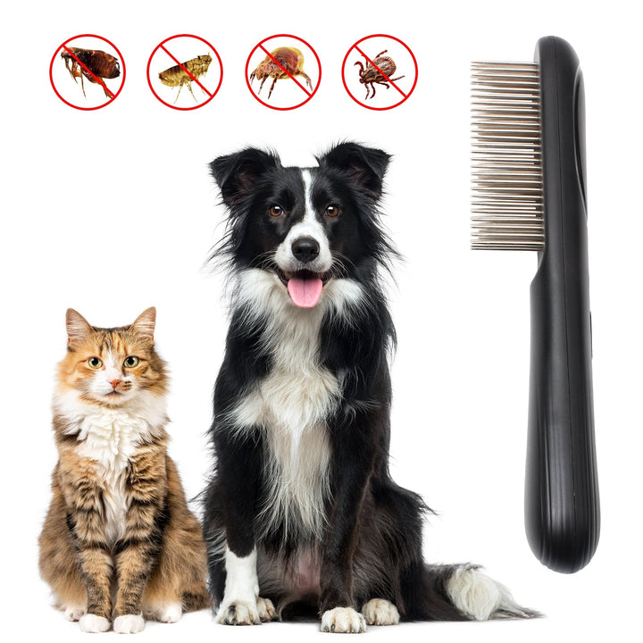 PawGuard PD166 flea comb in use grooming a pet