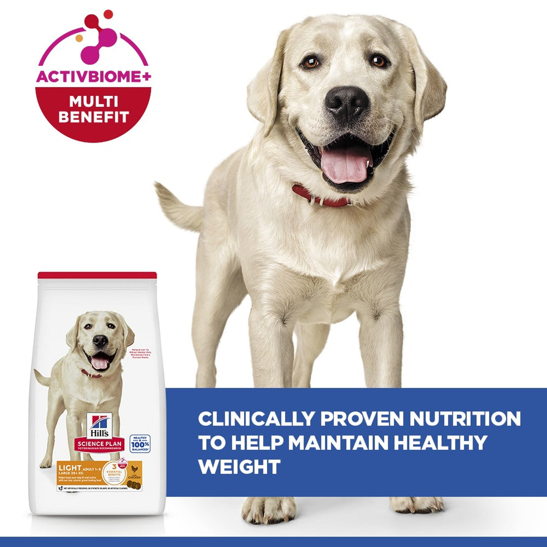 Hill's Light Large Breed Adult with ActivBiome+, clinically proven nutrition to help maintain healthy weight