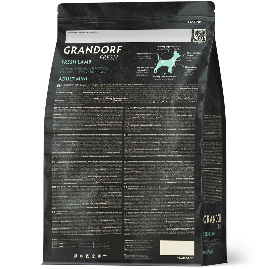 Grandorf Adult Grain Free Lamb For Small Breeds