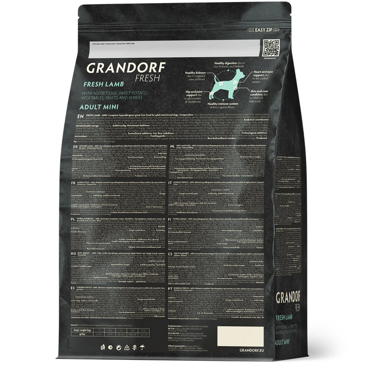 Grandorf Adult Grain Free Lamb For Small Breeds