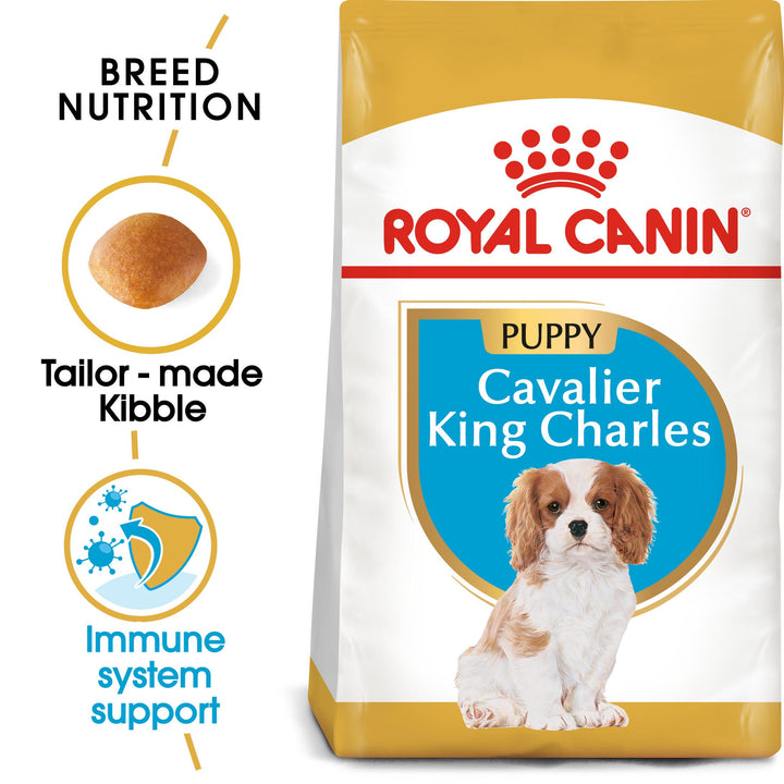 Royal Canin Cavalier King Charles Puppy bag with tailor made kibble and immune system support