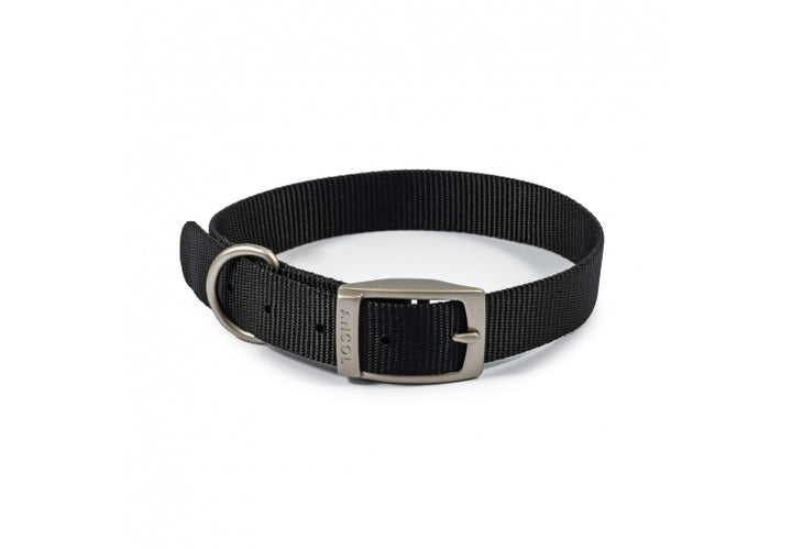 Ancol Viva Nylon Dog Collar Black