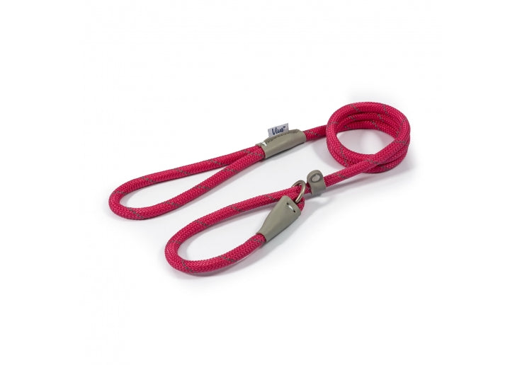 Ancol Viva Rope Slip Lead Reflective Pink