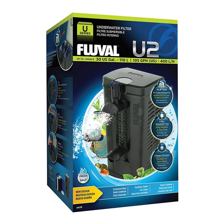 Fluval U2 Underwater Filter 400 L/h, box front