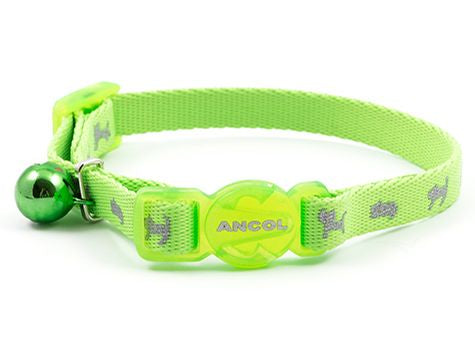 HI-Vis Safety Green Kitten Collar