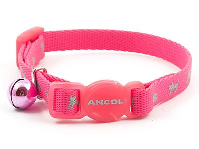 HI-Vis Safety Pink Kitten Collar