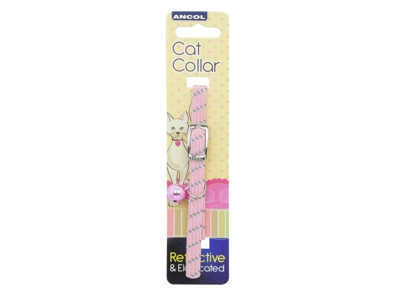 Reflective Softweave Pink Cat Collar