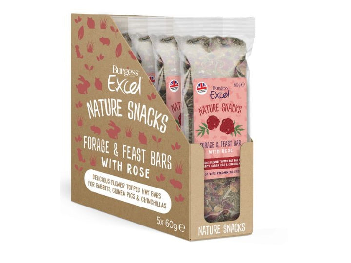 Burgess Excel Forage and Feast Bar rose 60g