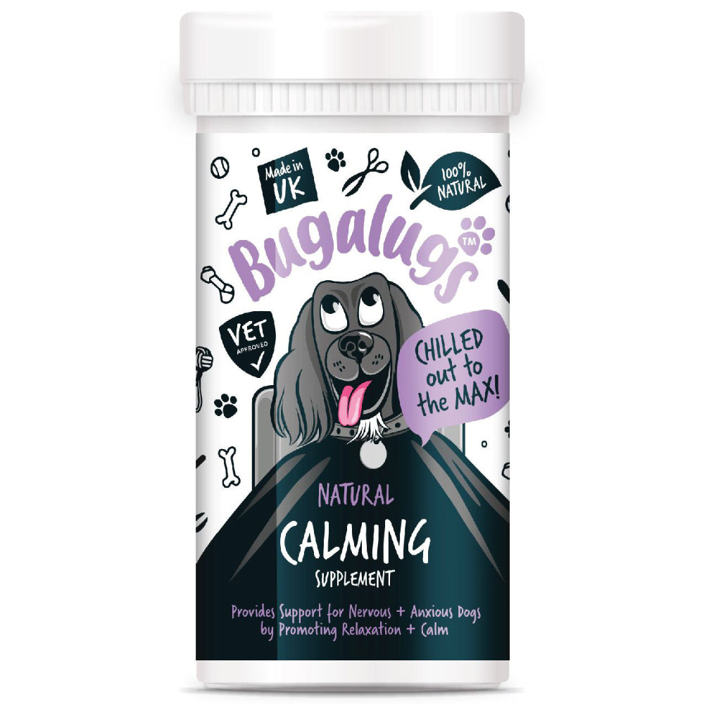 Bugalugs Calming Supplement for Dogs & Cats 80g Pot & Spoon