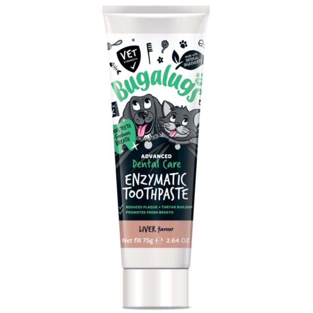 Bugalugs Enzyme Toothpaste for Dogs & Cats 75g
