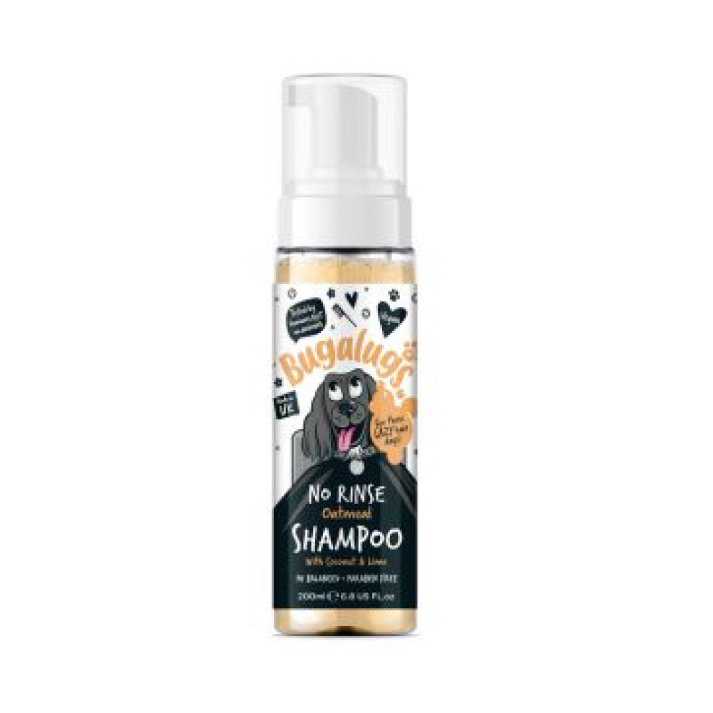 Bugalugs No Rinse Oatmeal Dog Shampoo 200ml