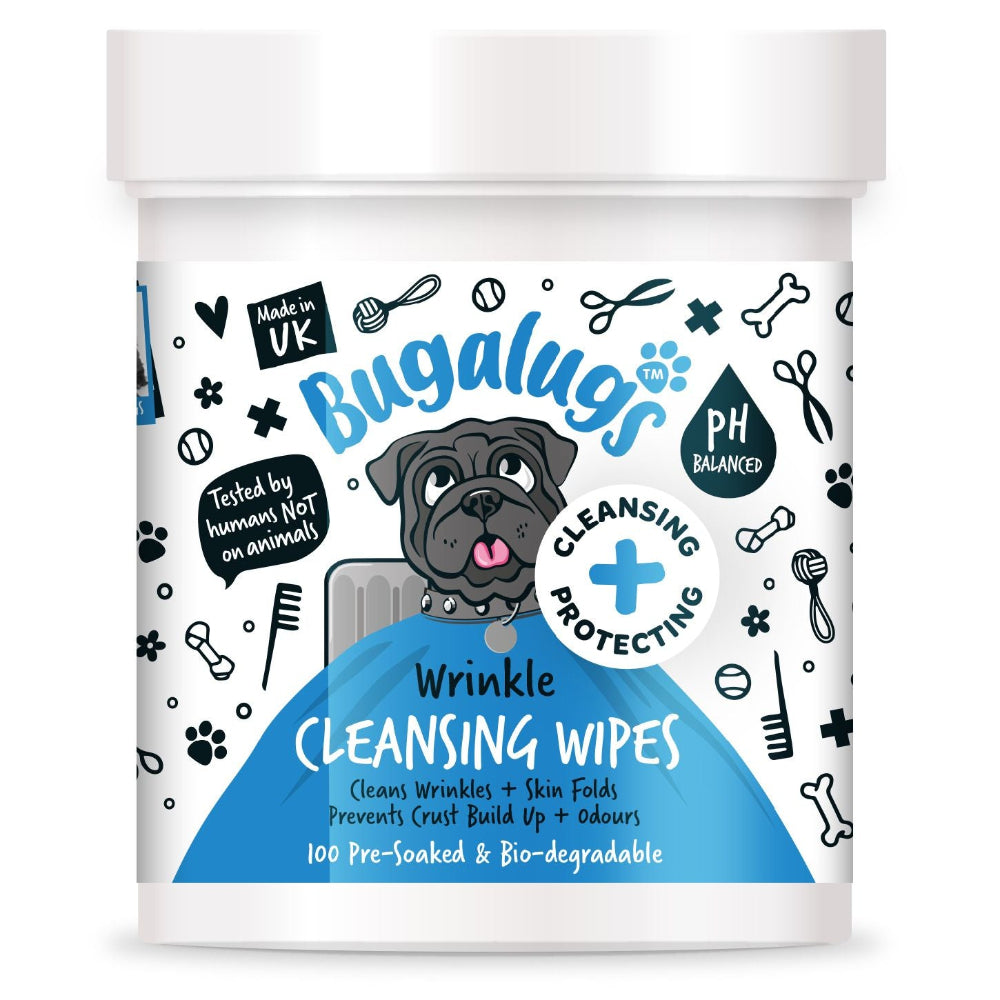Bugalugs Wrinkle Wipe Pads for Dogs