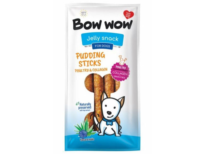 Bow Wow Pudding Stick Poultry&Collagen 6 Pack
