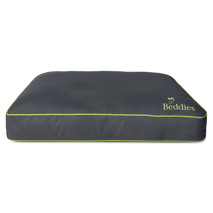 Beddies Waterproof Dog Mattress -  Charcoal/Lime