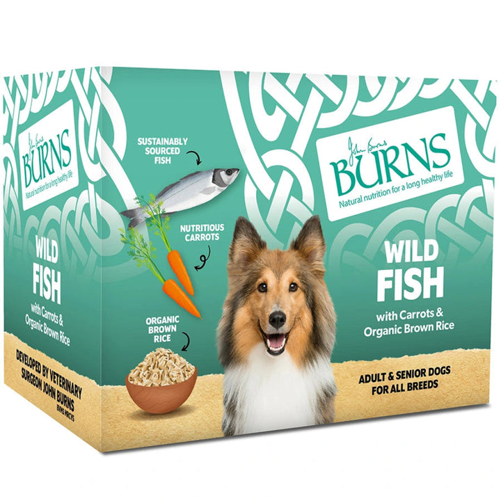 Burns Fish Veg & Brown Rice 6 Pack 395g