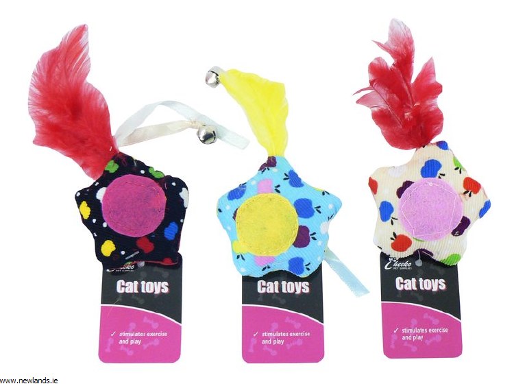 Cheeko Corduroy Flower Cat Toy, 5 cm