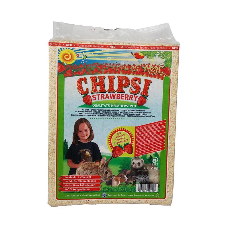 Chipsi Small Strawberry Woodchip 60L