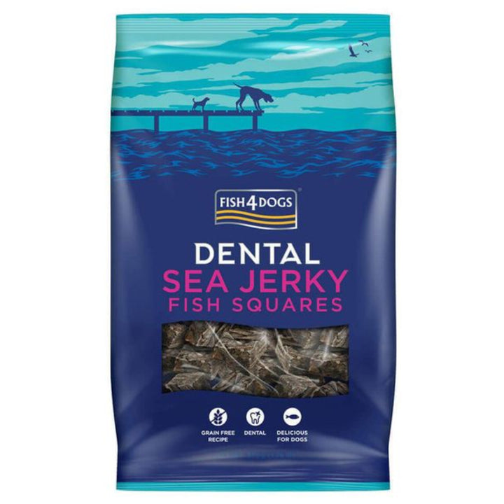 Fish 4 Dogs Dental Sea Jerky Squares 115g