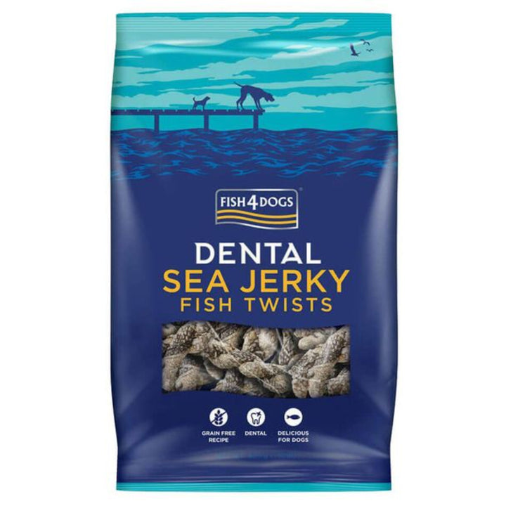 Fish 4 Dogs Dental Sea Jerky Twists 100g