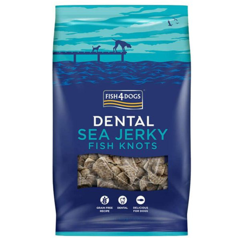 Fish 4 Dogs Dental Sea Jerky Fish Knots 100g