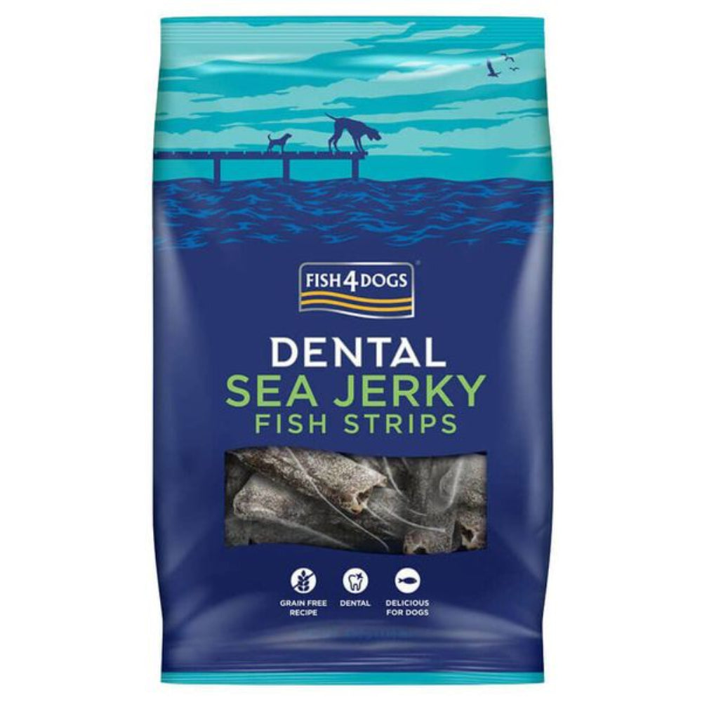 Fish 4 Dogs Dental Sea Jerky Fish Strips 100g