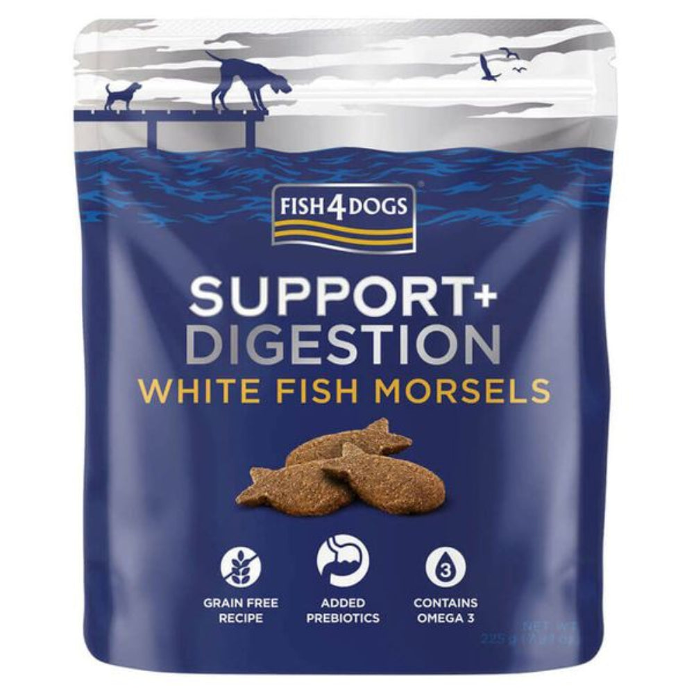 Fish 4 Dogs Digestion White Fish Morsels 225g