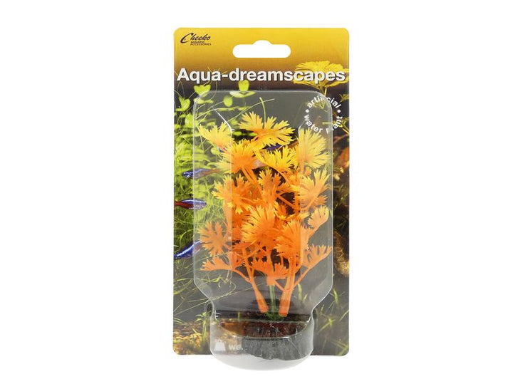 Flame Varigated Grass Plastic Plant 4" 10cm - PetWorld