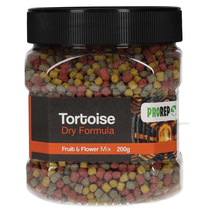 ProRep Tortoise Dry Formula Fruit and Flower Mix 200g tub, front