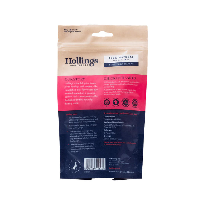 Hollings Chicken Hearts 60g