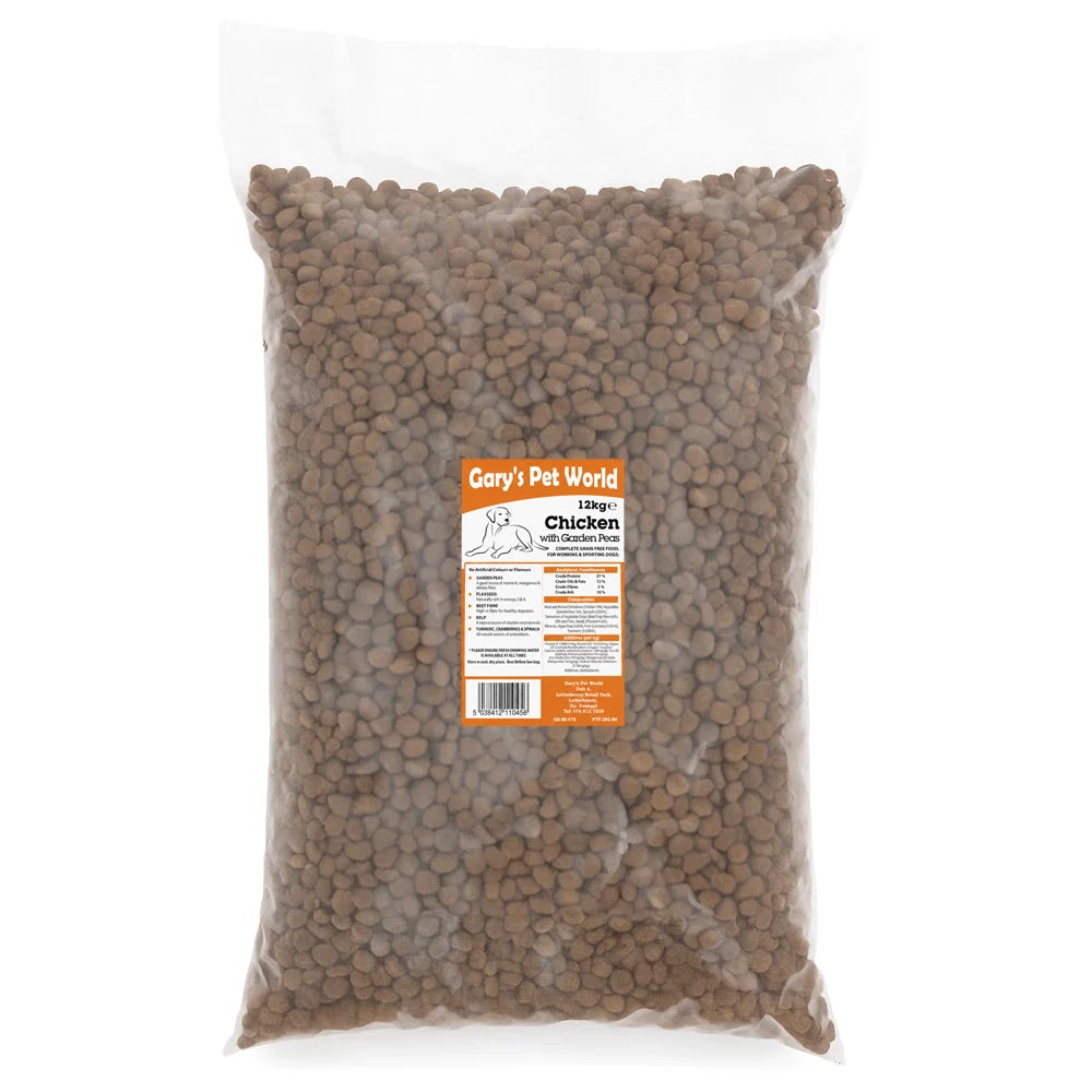 Grain Free Chicken Dog Food With Garden Peas 12kg