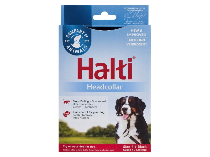 HALTI HEAD COLLAR BLACK SIZE 4