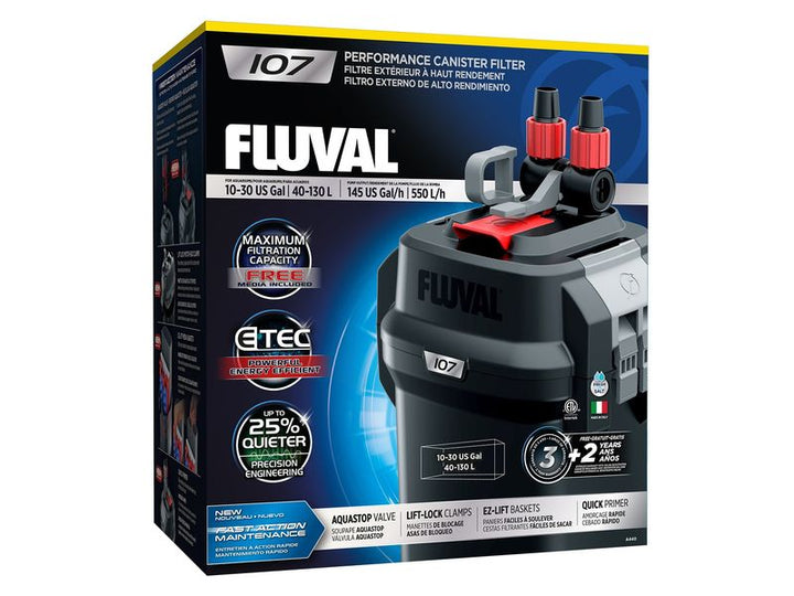 Fluval 107 External Filter – For Aquariums Up to 130L