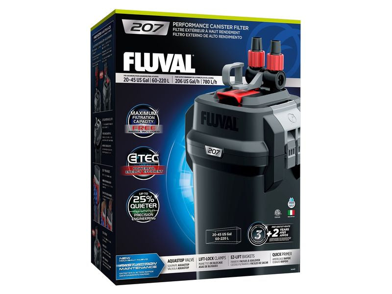 Fluval 207 External Filter – Up to 220L Aquarium