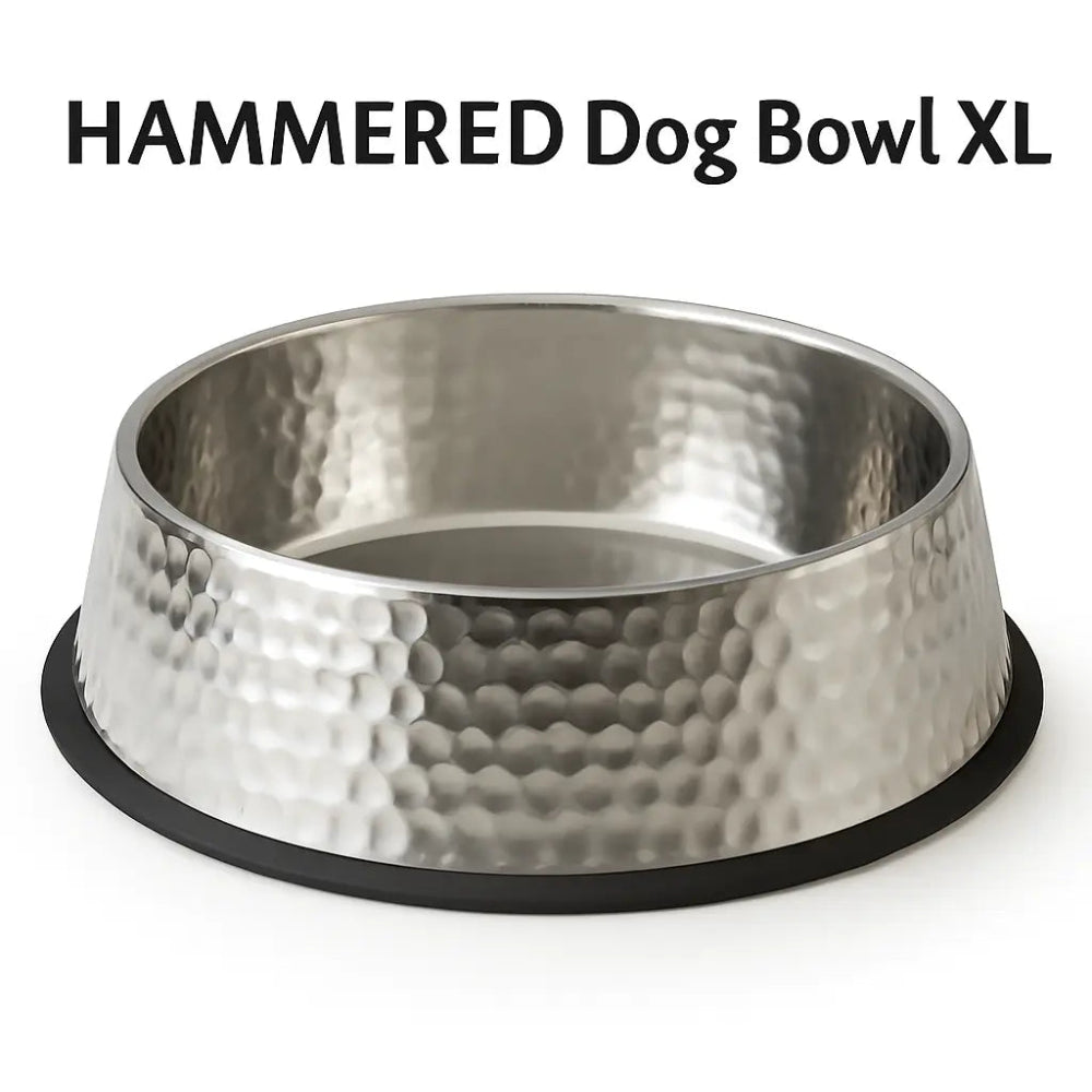 Hammered Dog Bowl XL with Rust resistance
