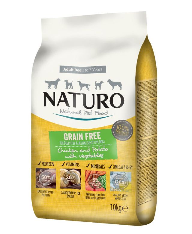 Naturo grain free dry dog food - Chicken 10kg