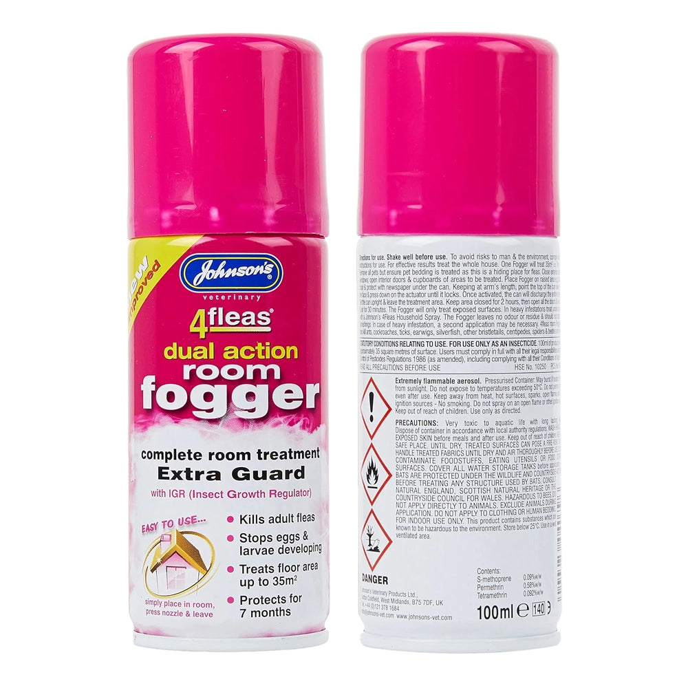 Johnsons 4Fleas Room Flea Fogger Twin Pack