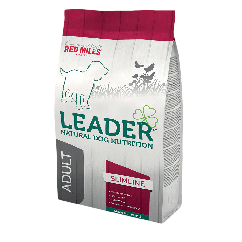 Red Mills Leader Adult Slimline Medium Breed Turkey dog food bag, front of pack