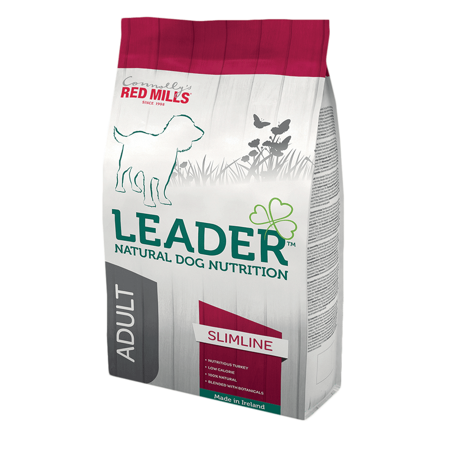 Red Mills Leader Adult Slimline Medium Breed Turkey dog food bag, front of pack