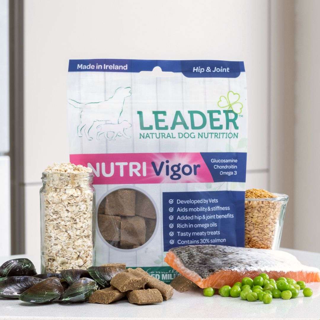Red Mills Leader Nutri Vigor Hip and Joint Care treats pouch with salmon, green lipped mussels, oats and peas
