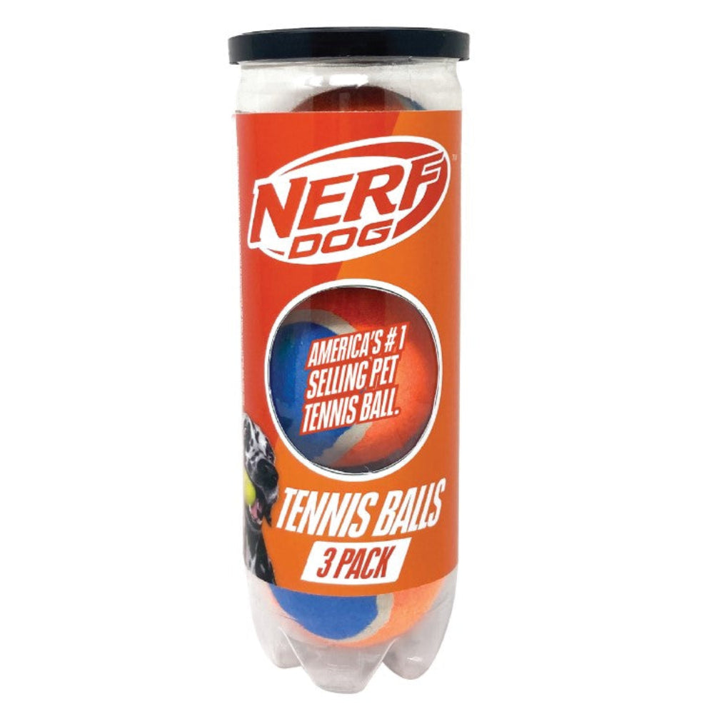 Nerf tennis balls in can 3pk