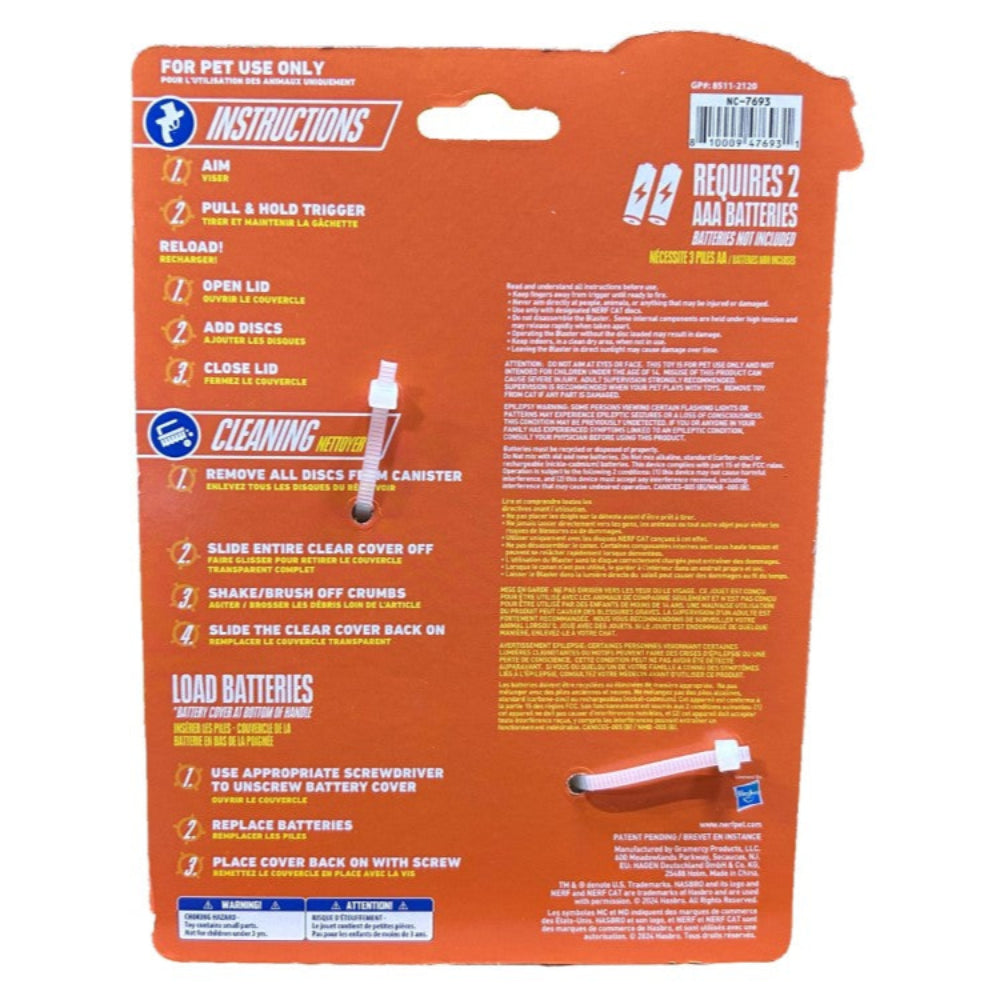 Nerf Cat Catnip Foam Disc Blaster